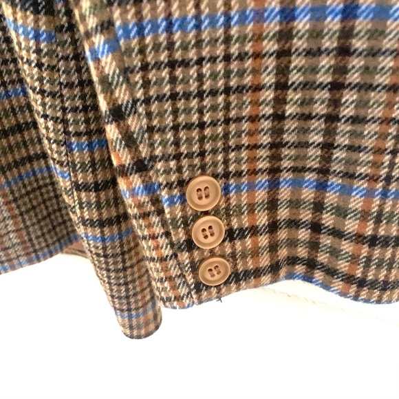 CHADWICKS Vintage Wool Blend Blazer, Single Breasted Long Sleeves Lined, camel - Picture 5 of 7